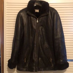 Leather coat!!